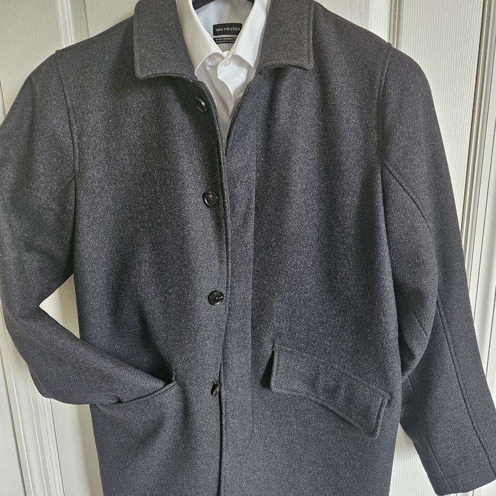 Abercrombie & Fitch Charcoal Pea Coat